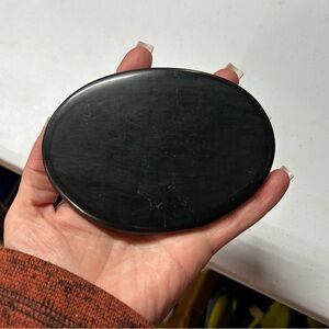 Rare Black Jade Oval belt buckle